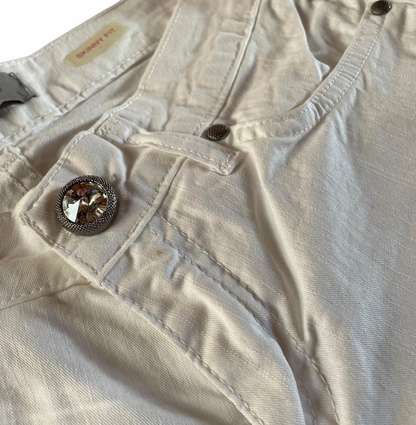 Jeans  Donna Bianco a gamba dritta