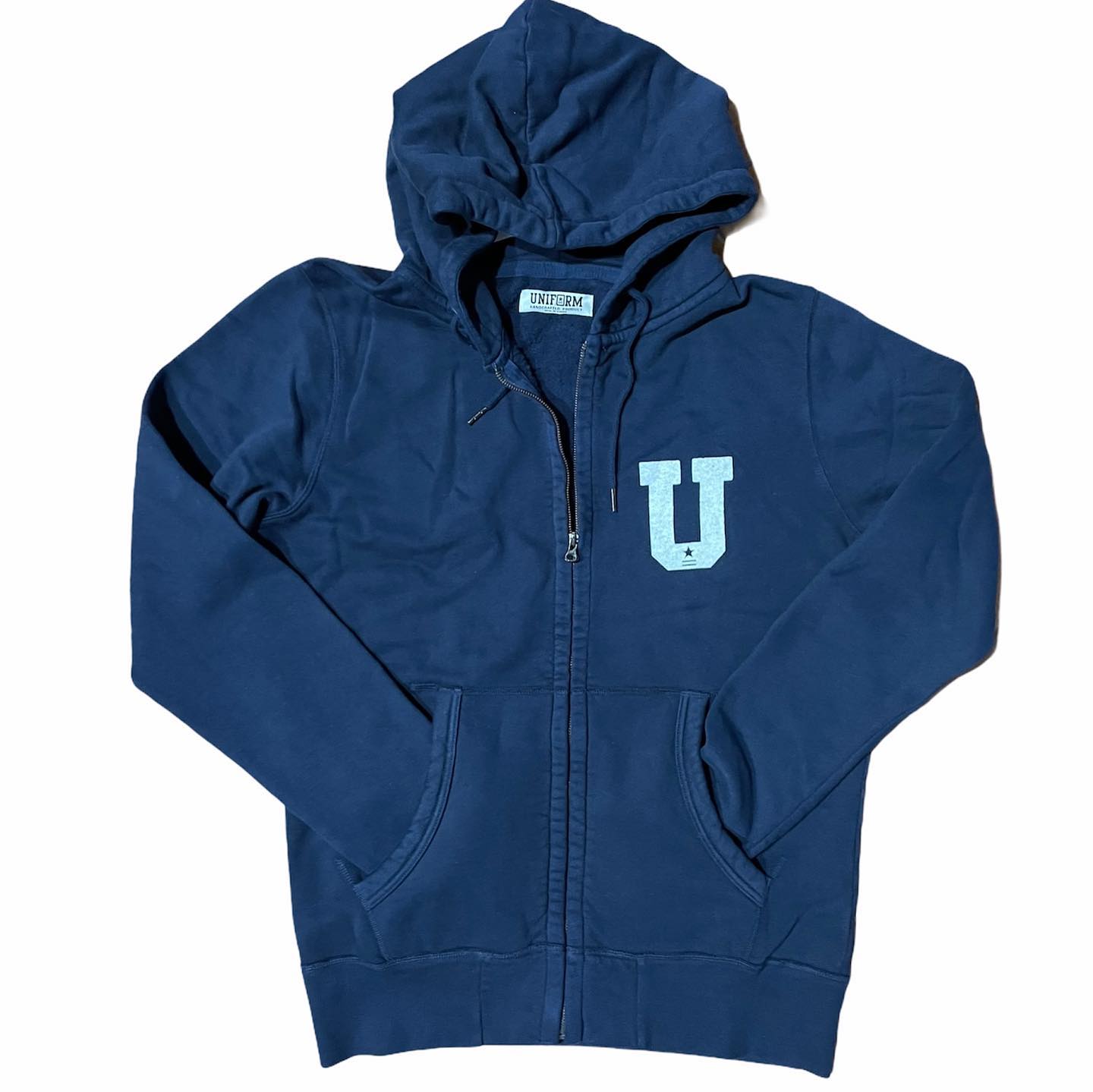 Uniform Felpa Uomo Blu SC-50% con cappuccio  full zip |Emme Fashion Store