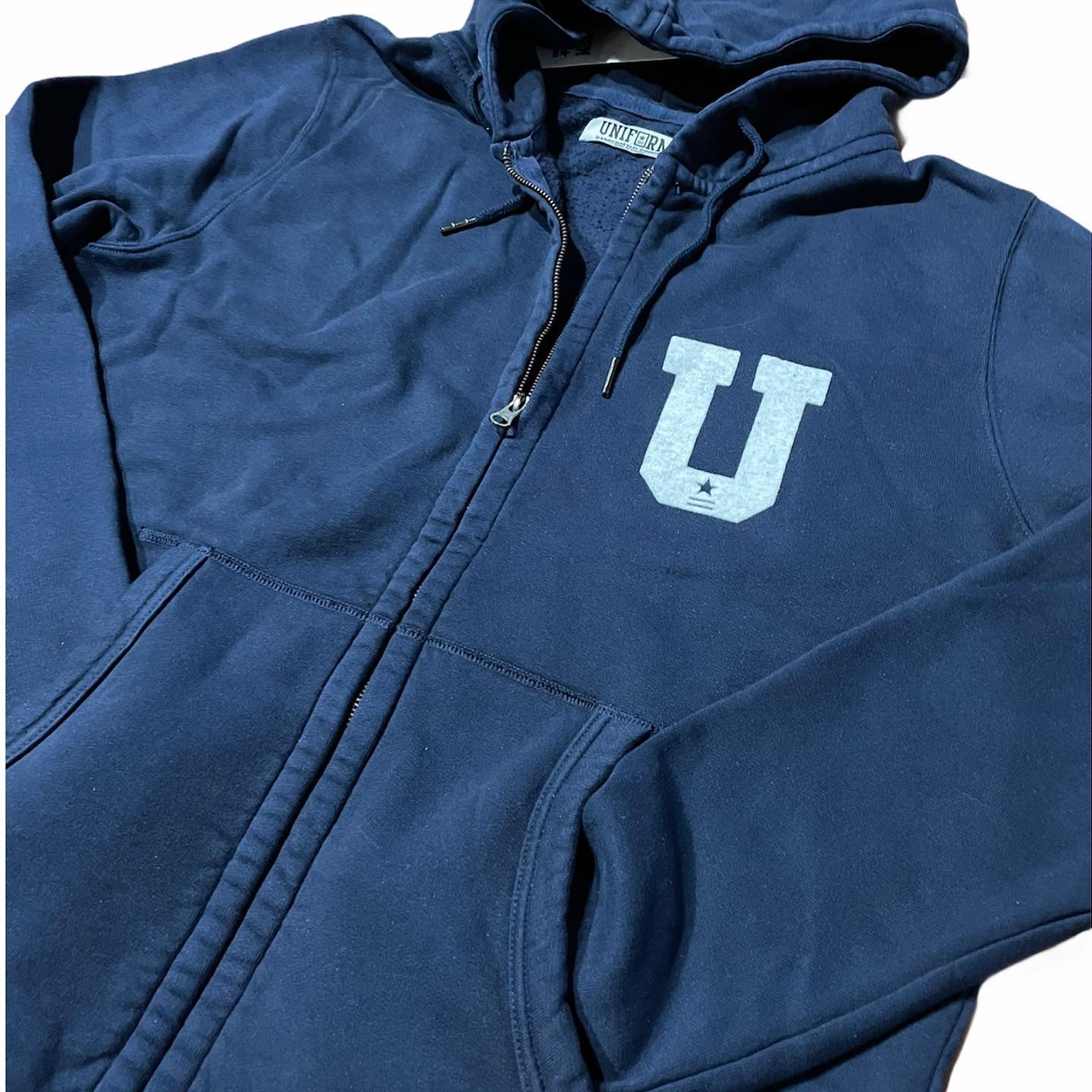 Uniform Felpa Uomo Blu SC-50% con cappuccio  full zip |Emme Fashion Store