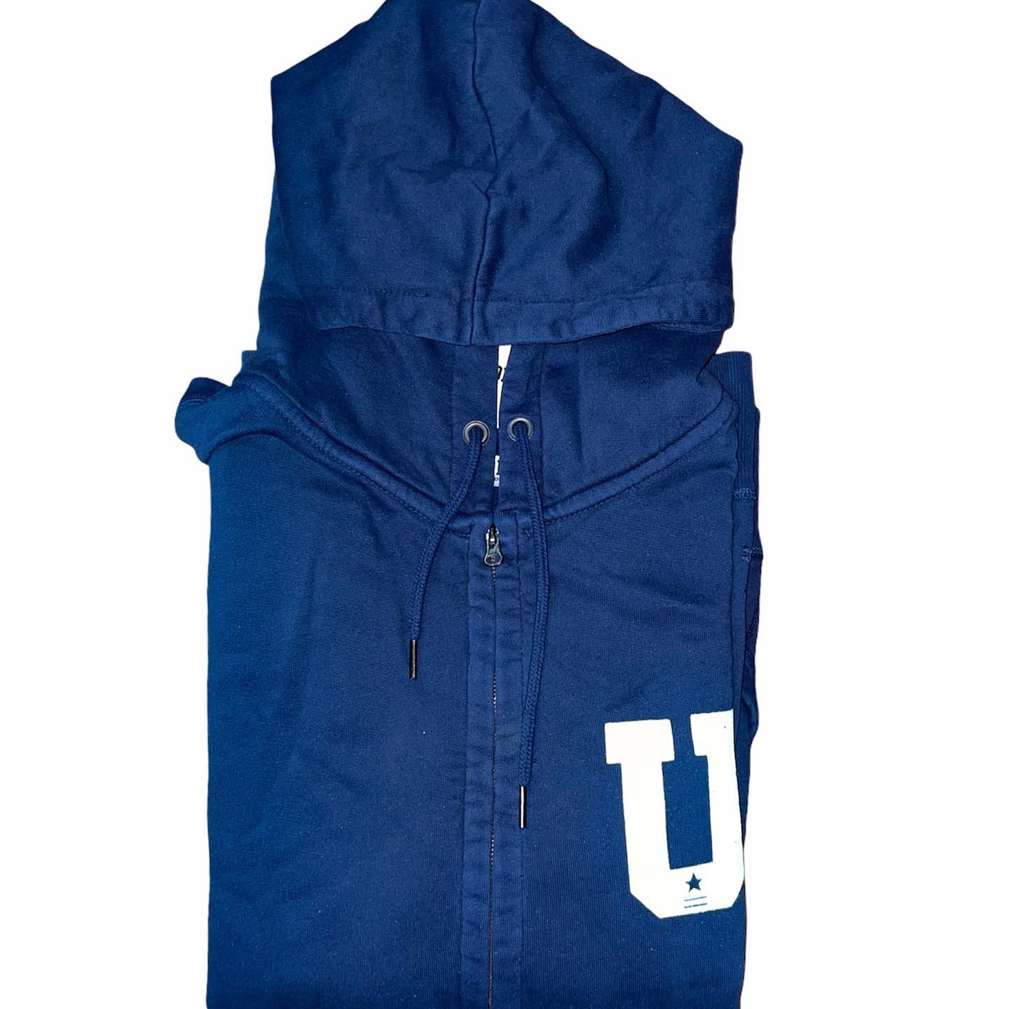 Uniform Felpa Uomo Blu SC-50% con cappuccio  full zip |Emme Fashion Store