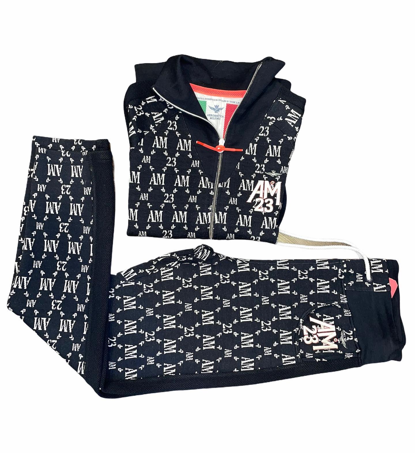 Aeronautica Militare  Tuta Donna sportiva colore Blu felpa e pantatuta | Emme Fashion Store