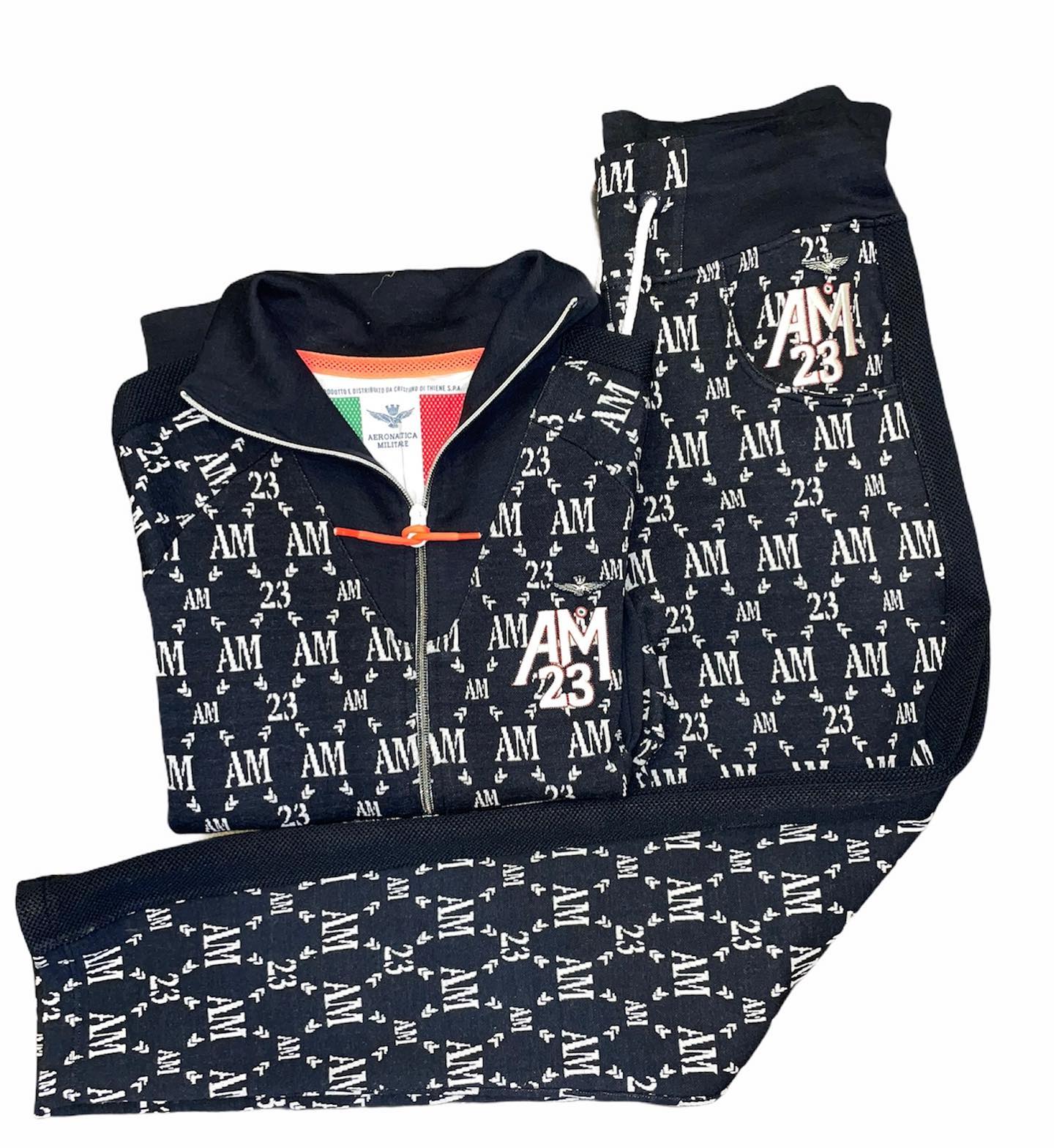 Aeronautica Militare Tuta Donna sportiva colore Blu SC 50 felpa e