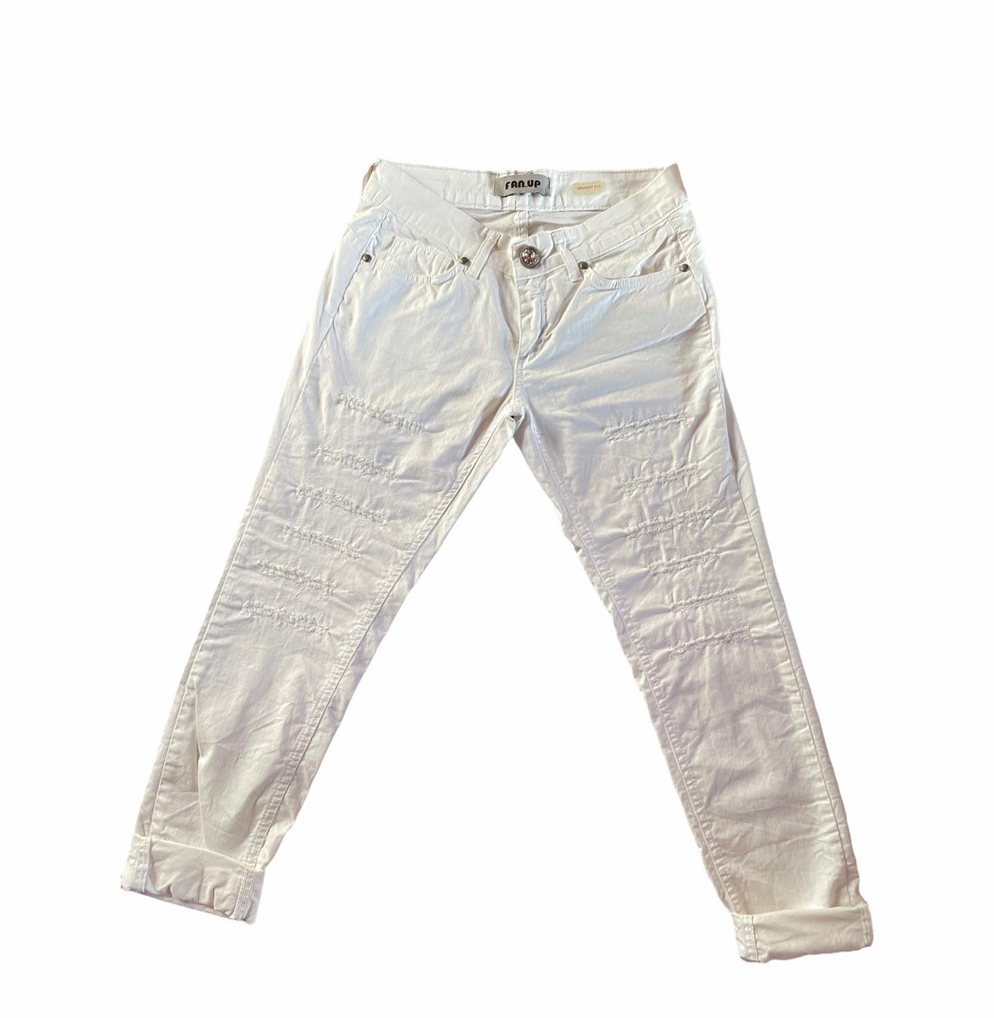 Jeans  Donna Bianco a gamba dritta