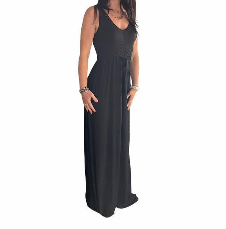 Tuta Donna  SC -50% a palazzo elegante colore nero