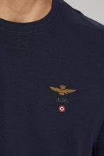 Carica l&#39;immagine nel visualizzatore di Gallery, Aeronautica Militare T-shirt uomo Blu Basic sc-20% manica corta cotone

