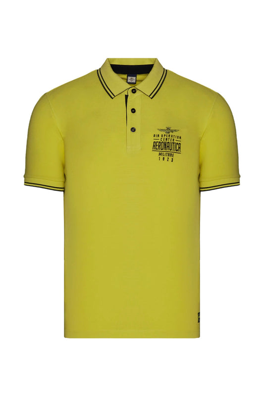 Aeronautica Militare Polo Uomo Giallo Lime SC-50% | Stile Estivo e Sconto