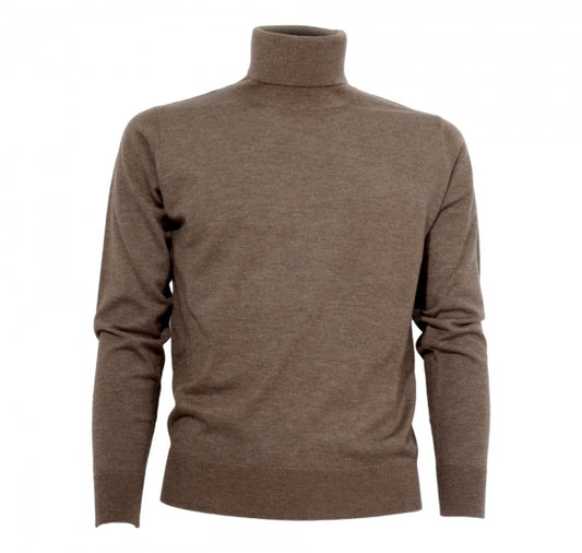 Cashmere Company maglia uomo Marrone  Dolcevita Sottogiacca pullover