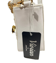 Carica l&#39;immagine nel visualizzatore di Gallery, Borsa Donna bianco Minibag  sc-50% manico e tracolla staccabile miniborsa
