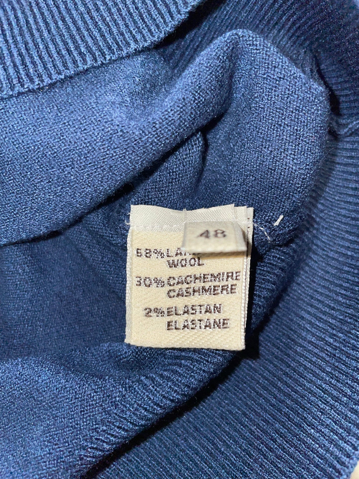 Cashmere Company Maglione Uomo Sc-10% Girocollo Blu Made in Italy | Cashmere e Lana, il massimo del comfort