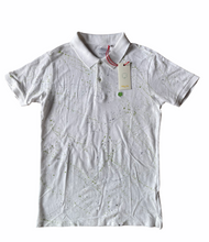 Carica l&#39;immagine nel visualizzatore di Gallery, Polita t-shirt Polo uomo colore bianco SC-60% maglietta mezza manica
