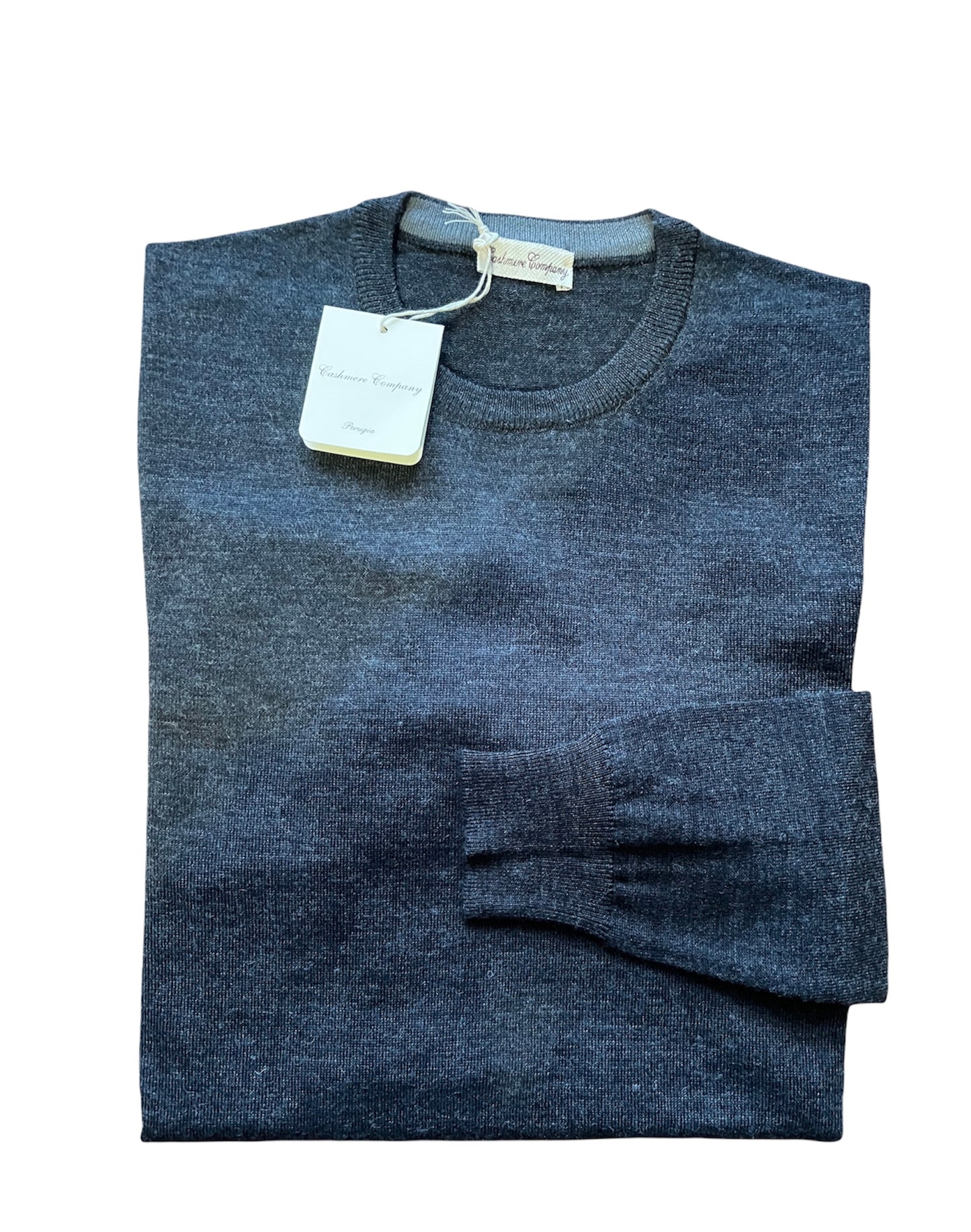 Cashmere Company maglia Uomo grigio SC-30% girocollo  Lana Merinos