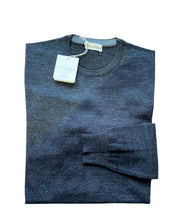 Carica l&#39;immagine nel visualizzatore di Gallery, Cashmere Company maglia Uomo grigio girocollo  Lana Merinos
