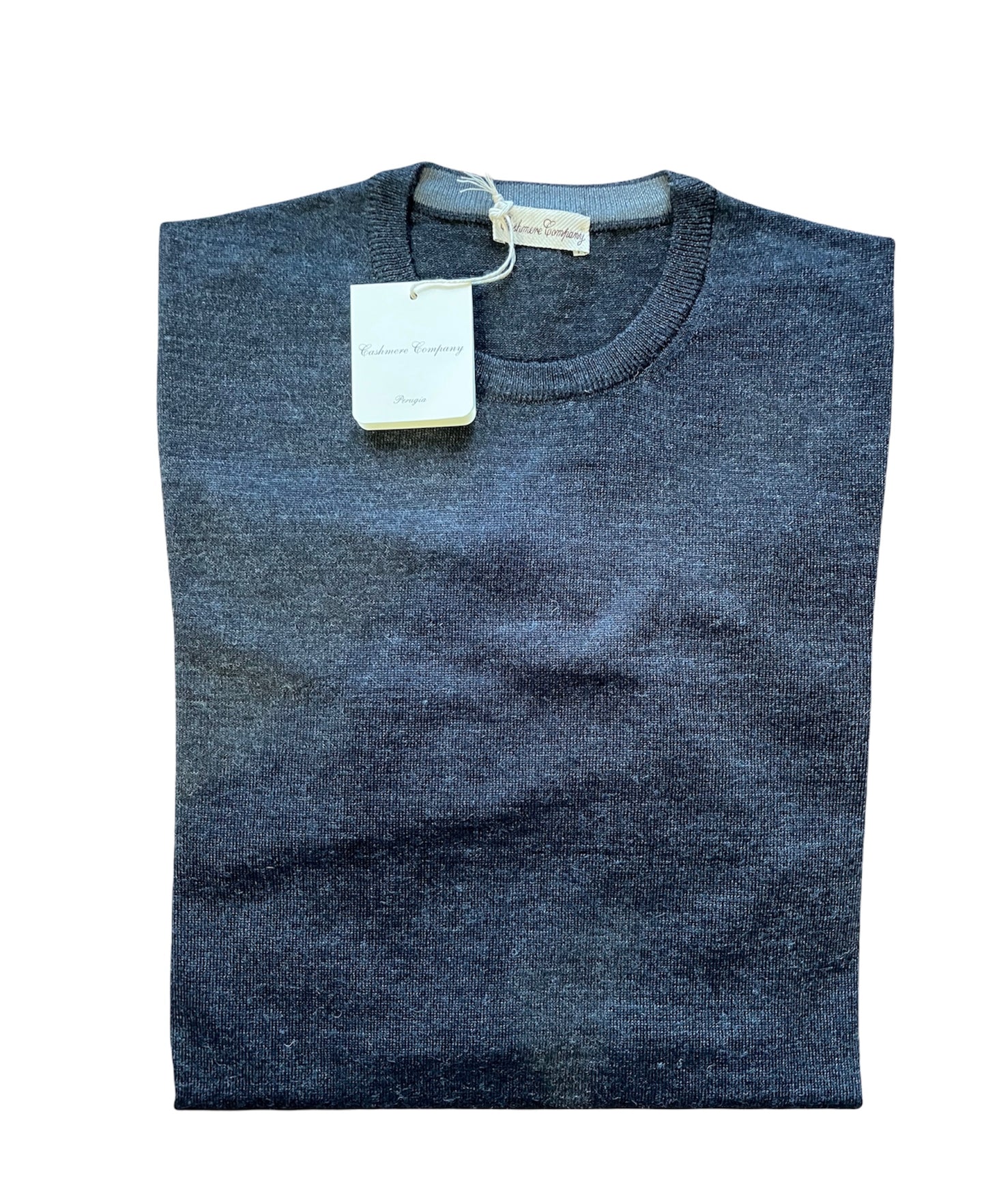 Cashmere Company maglia Uomo grigio SC-30% girocollo  Lana Merinos