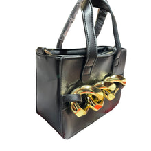 Carica l&#39;immagine nel visualizzatore di Gallery, Borsa Donna colore nero Minibag sc-50% manico e tracolla mini borsa
