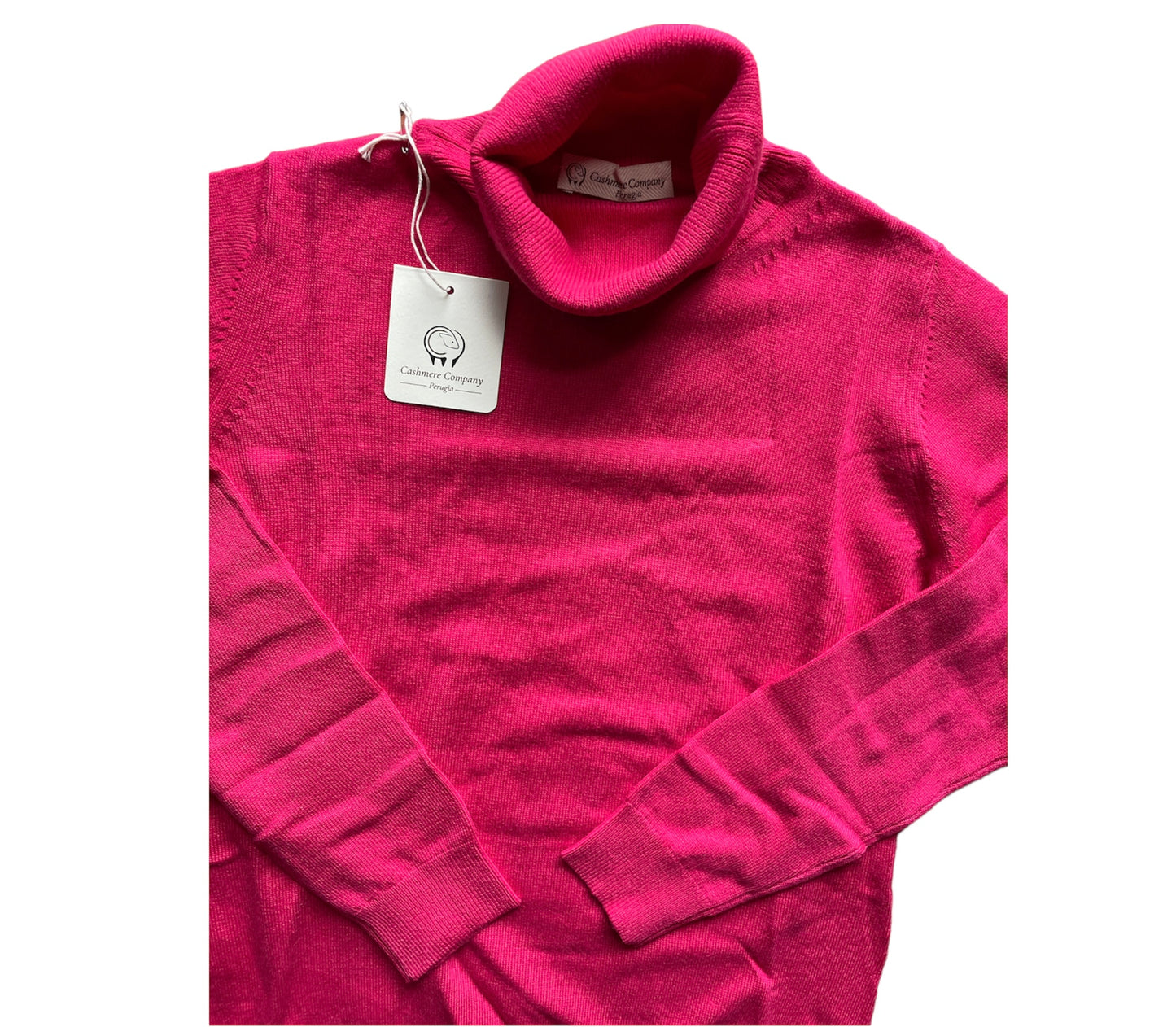 Cashmere Company Dolcevita Donna Fuxia  | Lusso Puro: Cashmere e Lana, Collo Alto