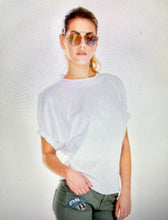 Carica l&#39;immagine nel visualizzatore di Gallery, Casacca Camicia  Donna  colore bianco cotone
