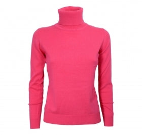 Cashmere Company Dolcevita Donna Fuxia  | Lusso Puro: Cashmere e Lana, Collo Alto