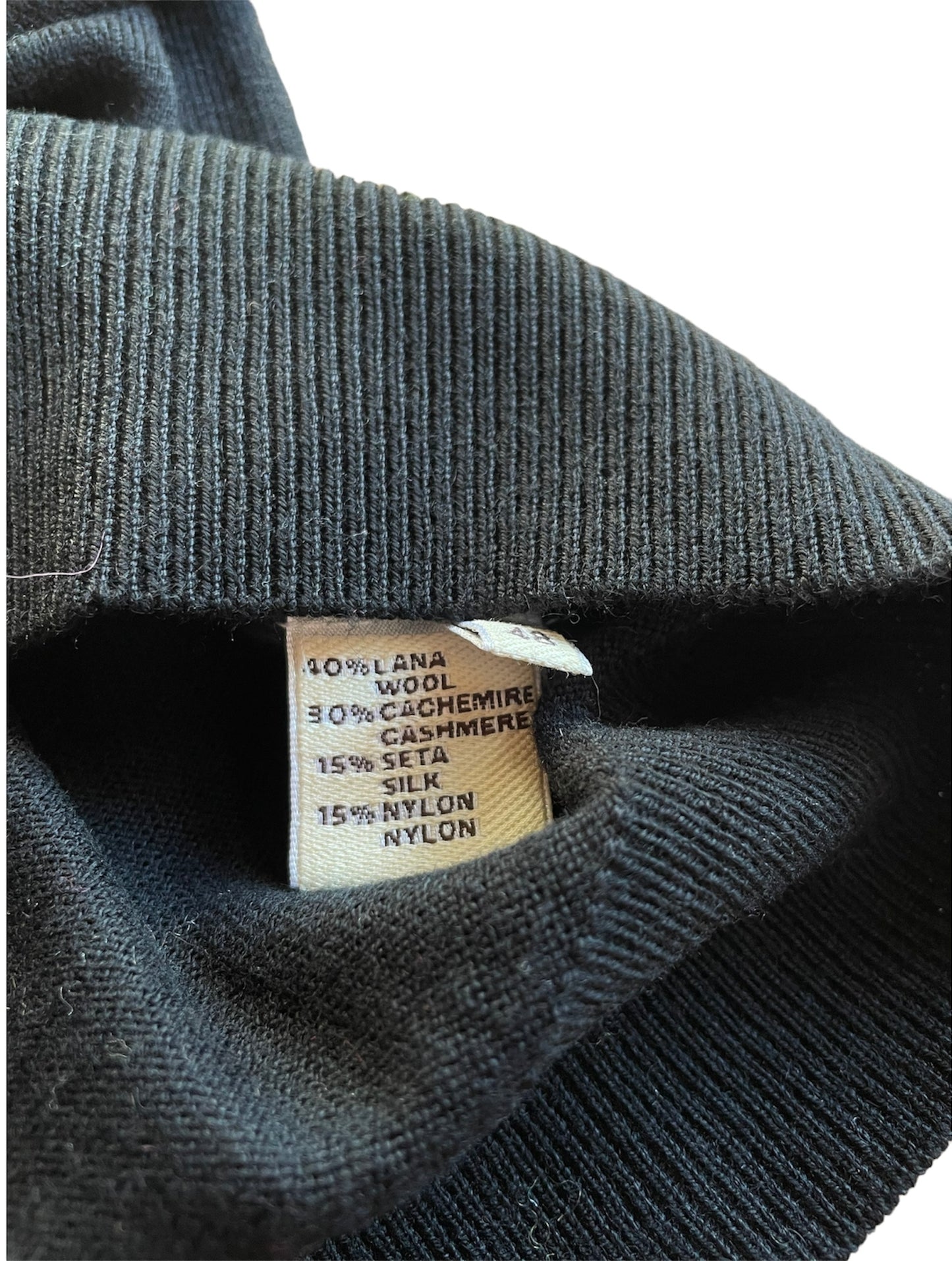 Cashmere Company Polo Uomo Nero | Lusso Puro: Cashmere, Lana e Seta