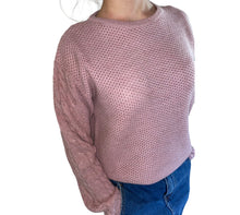 Carica l&#39;immagine nel visualizzatore di Gallery, Cashmere Company maglia lana e alpaca donna rosa  Made in Italy
