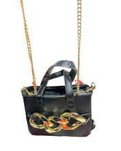 Carica l&#39;immagine nel visualizzatore di Gallery, Borsa Donna colore nero Minibag sc-50% manico e tracolla mini borsa
