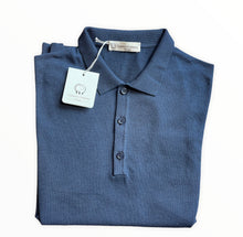 Carica l&#39;immagine nel visualizzatore di Gallery, Polo uomo Lino e cotone Sc-20% Cashmere Company maglia manica corta  Made in Italy
