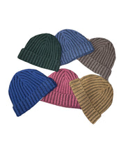 Carica l&#39;immagine nel visualizzatore di Gallery, Cashmere Company Cappello Uomo a Coste SC-10% Berretto Stone Wash Made in Italy
