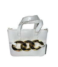 Carica l&#39;immagine nel visualizzatore di Gallery, Borsa Donna bianco Minibag  sc-50% manico e tracolla staccabile miniborsa
