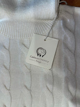 Carica l&#39;immagine nel visualizzatore di Gallery, Cashmere Company Maglia donna dolcevita trecce bianco sc-50% collo alto
