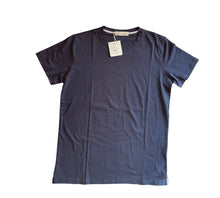 Carica l&#39;immagine nel visualizzatore di Gallery, Tshirt basic uomo Blu notte  Cashmere Company maglia cotone sotto giacca
