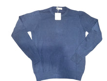Carica l&#39;immagine nel visualizzatore di Gallery, Cashmere Company maglia uomo blu SC-30% girocollo  Made in Italy
