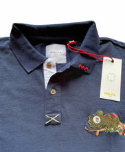Carica l&#39;immagine nel visualizzatore di Gallery, Polita t-shirt Polo uomo maglietta Blu mezza manica TAG M
