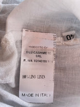 Carica l&#39;immagine nel visualizzatore di Gallery, Pantaloncini Donna Bianco Short 100% lino Cashmere Company
