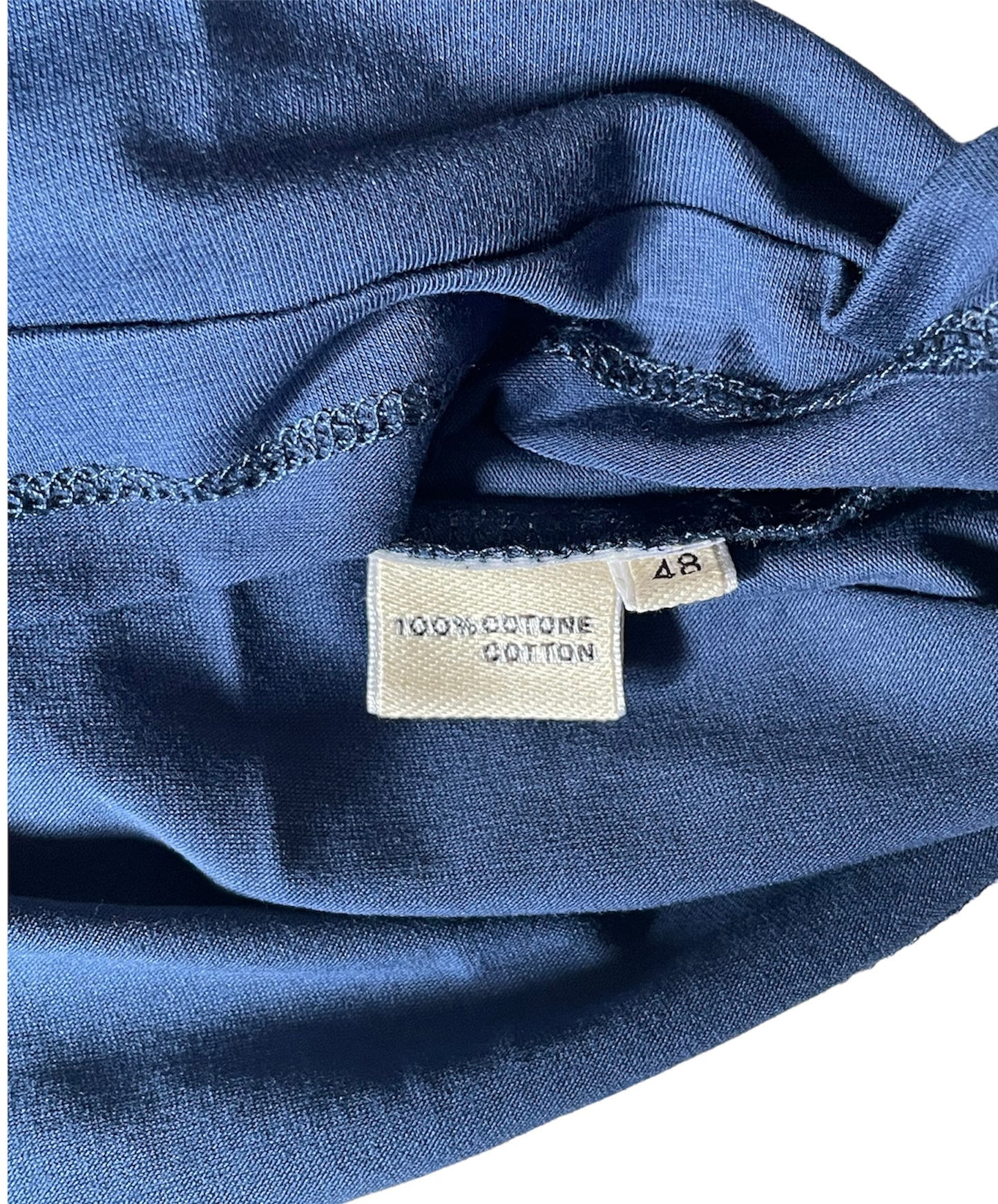 T shirt uomo basic  Blu Cashmere Company maglia cotone manica corta